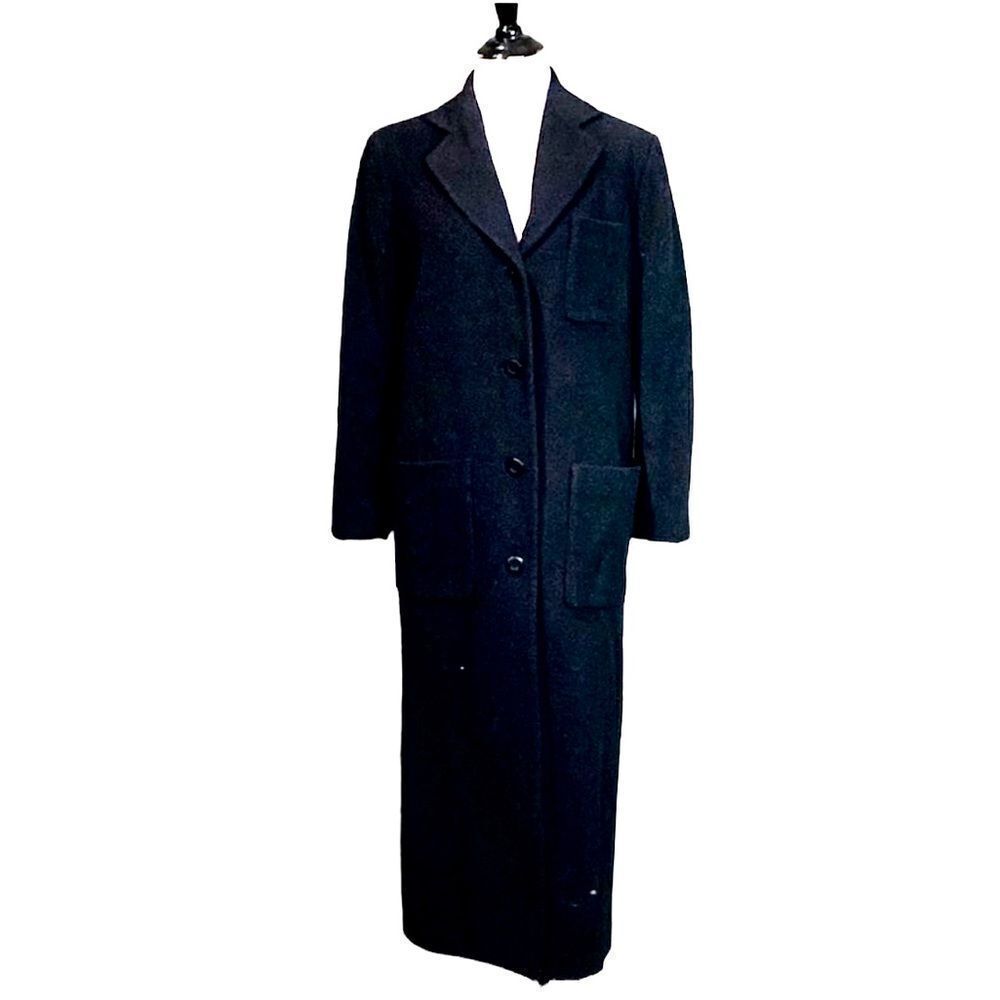 Vintage Emanuel Ungaro Liberte Long Button Down Wool Blend Coat Jacket